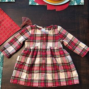 Hanna Andersson Red and Green Plaid Dress
